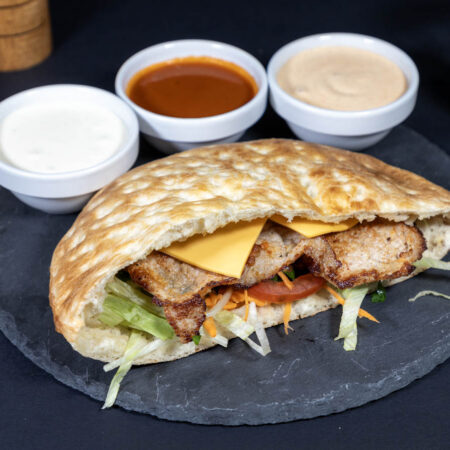 File de porc cu cascaval in pita de kebab (370g)