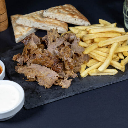 Carne de kebab de vita/pui/mixt cu cartofi (400g)